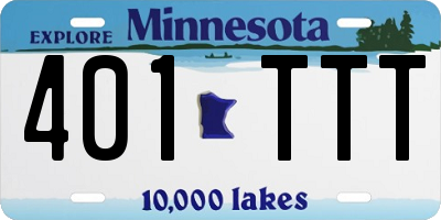MN license plate 401TTT