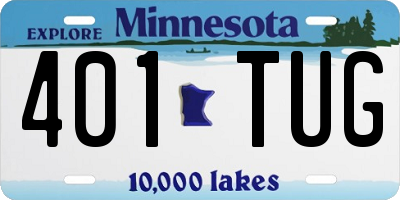MN license plate 401TUG