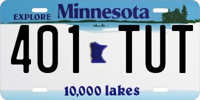 MN license plate 401TUT