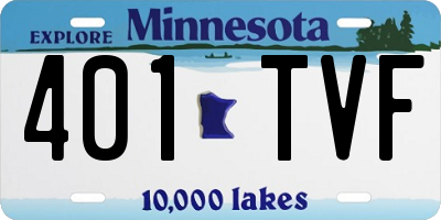 MN license plate 401TVF
