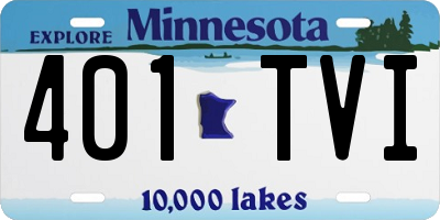MN license plate 401TVI