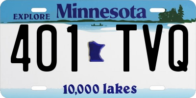 MN license plate 401TVQ