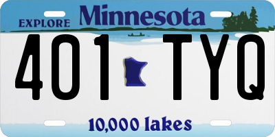 MN license plate 401TYQ
