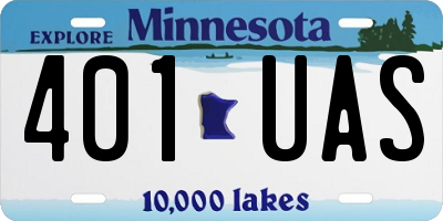 MN license plate 401UAS
