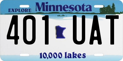 MN license plate 401UAT