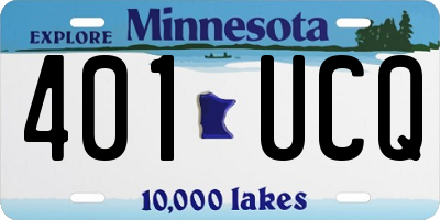MN license plate 401UCQ