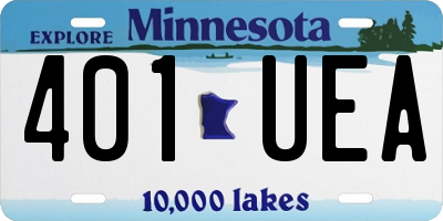 MN license plate 401UEA
