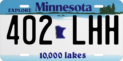 MN license plate 402LHH