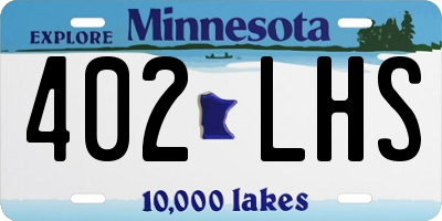 MN license plate 402LHS