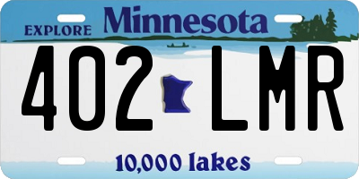 MN license plate 402LMR