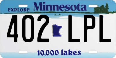MN license plate 402LPL