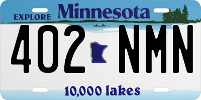 MN license plate 402NMN