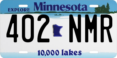 MN license plate 402NMR