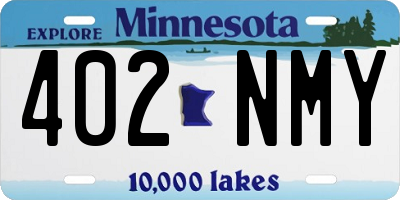 MN license plate 402NMY