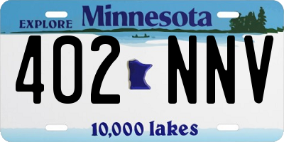 MN license plate 402NNV
