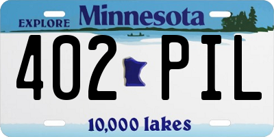 MN license plate 402PIL