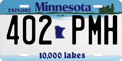 MN license plate 402PMH