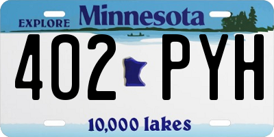 MN license plate 402PYH