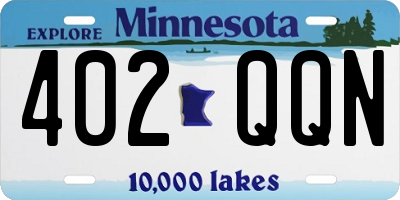 MN license plate 402QQN