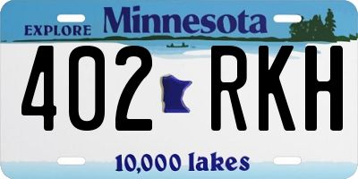 MN license plate 402RKH
