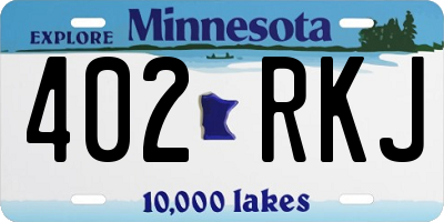 MN license plate 402RKJ