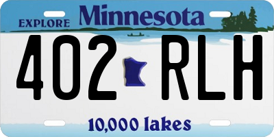 MN license plate 402RLH