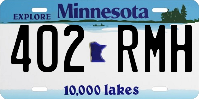 MN license plate 402RMH