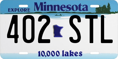 MN license plate 402STL