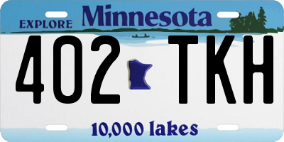 MN license plate 402TKH