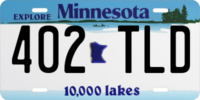 MN license plate 402TLD