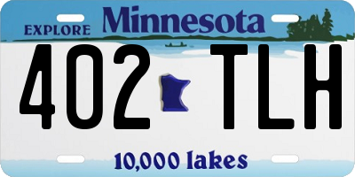 MN license plate 402TLH