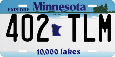 MN license plate 402TLM