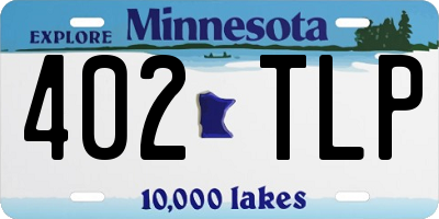 MN license plate 402TLP