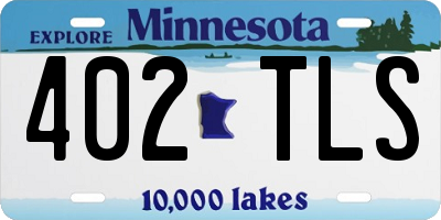 MN license plate 402TLS