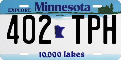 MN license plate 402TPH