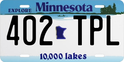 MN license plate 402TPL