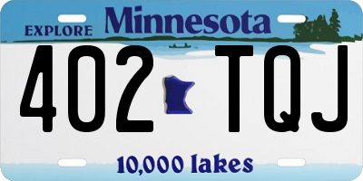 MN license plate 402TQJ
