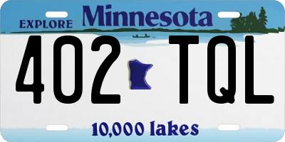 MN license plate 402TQL