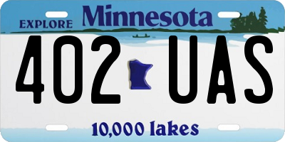MN license plate 402UAS