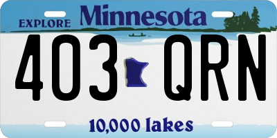 MN license plate 403QRN