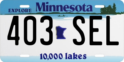 MN license plate 403SEL
