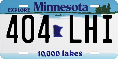MN license plate 404LHI