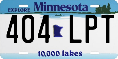 MN license plate 404LPT