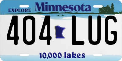 MN license plate 404LUG