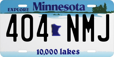 MN license plate 404NMJ