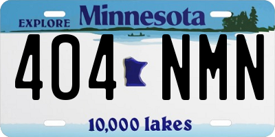 MN license plate 404NMN
