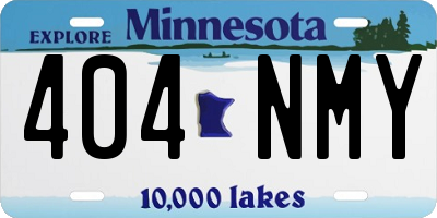 MN license plate 404NMY