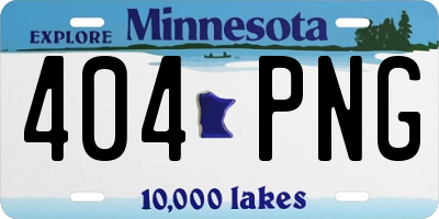 MN license plate 404PNG