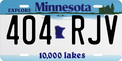 MN license plate 404RJV