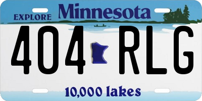 MN license plate 404RLG